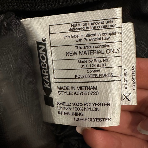 KARBON BLUE‎ AND WHITE SKI JACKET GIRLS YOUTH SIZE 10 PRISTINE CONDITION - Picture 8 of 8